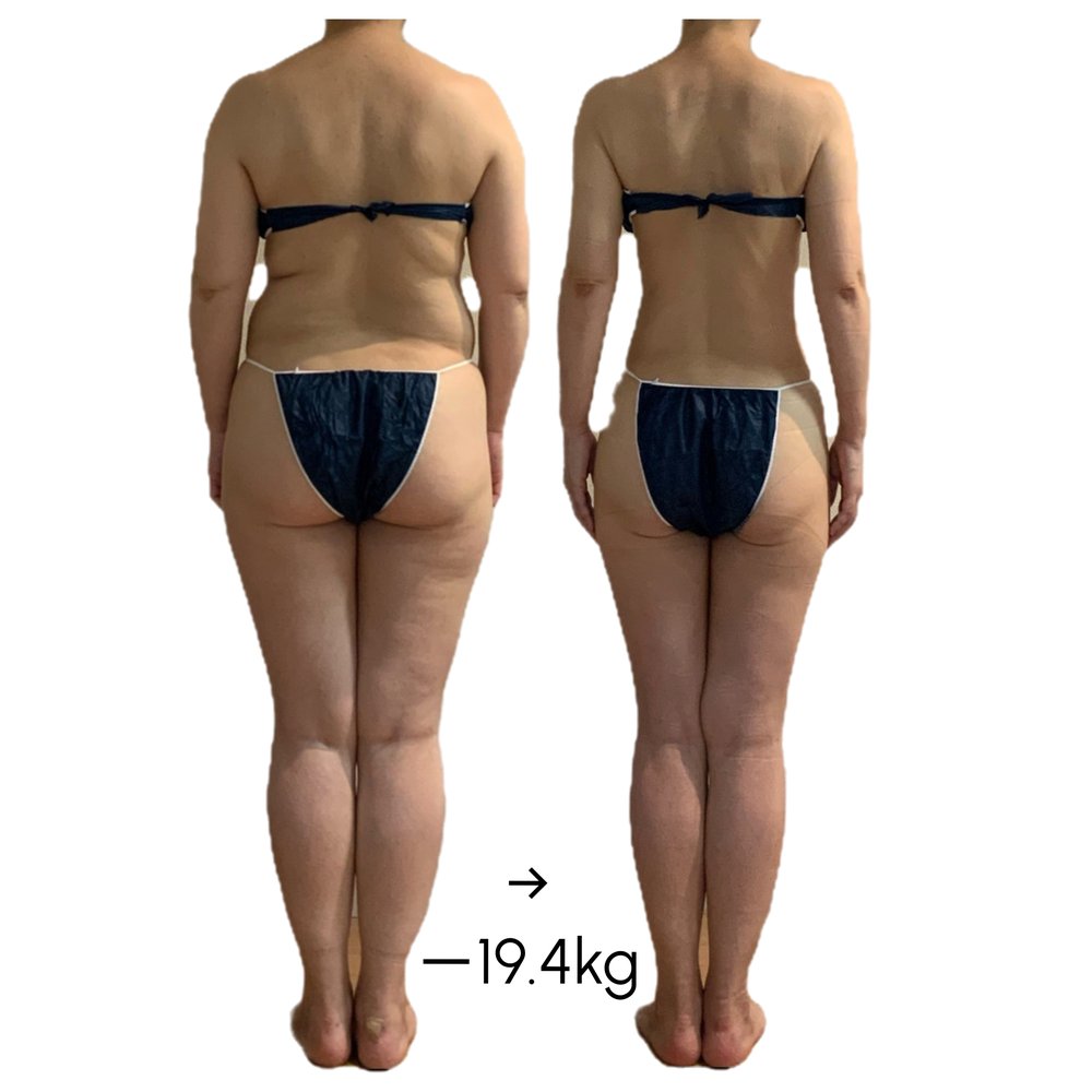 ビフォーアフター -19.4kg
