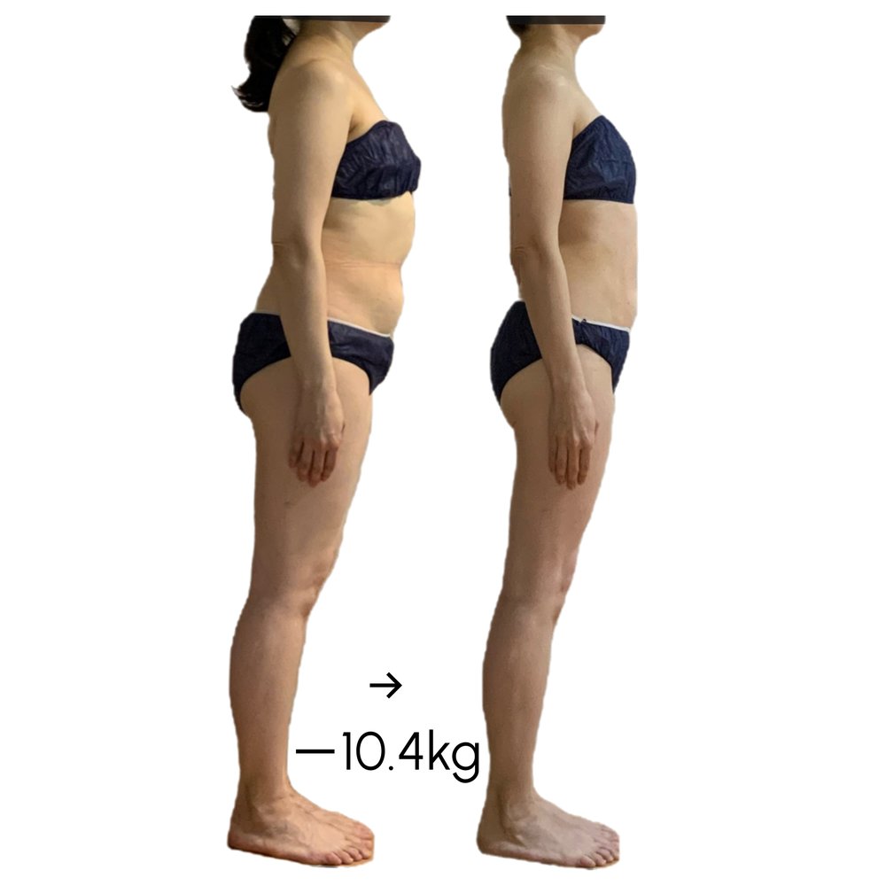 ビフォーアフター -10.4kg