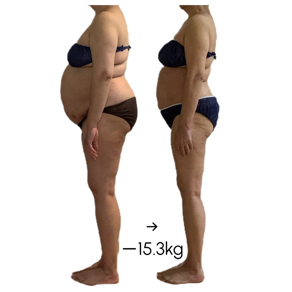 ビフォーアフター -15.3kg