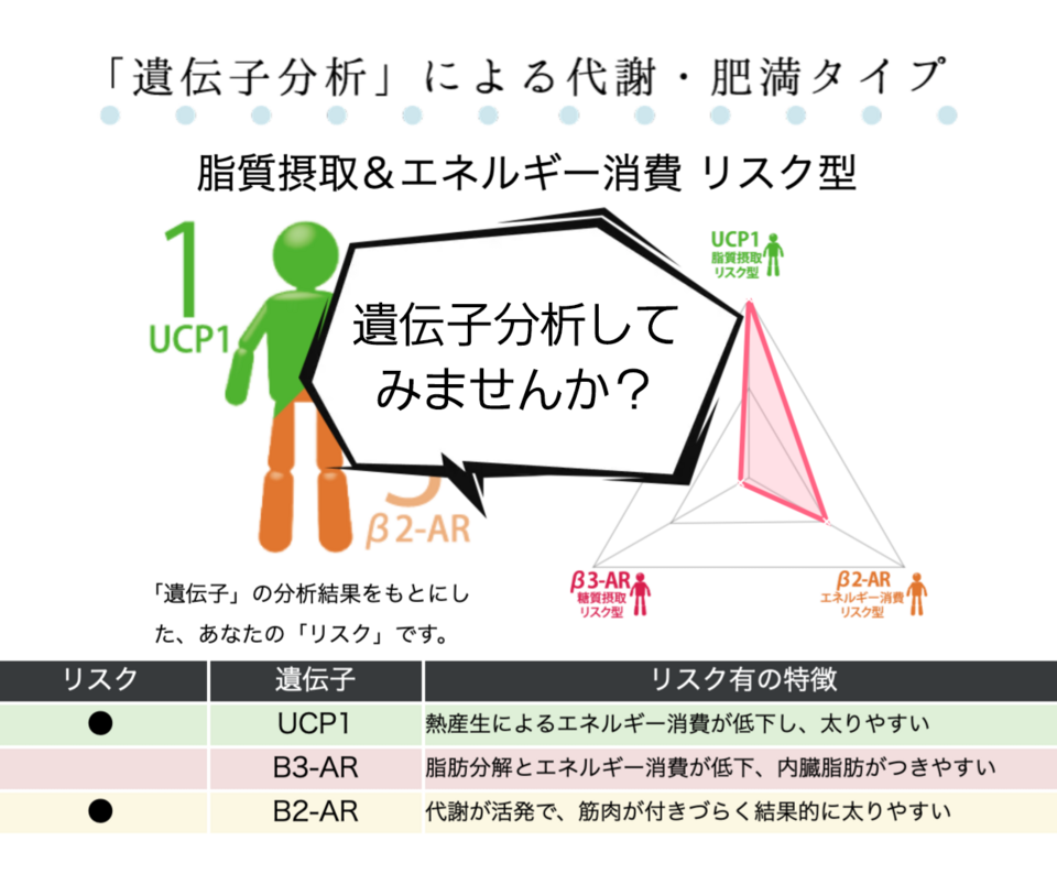 DNA分析でダイエット！