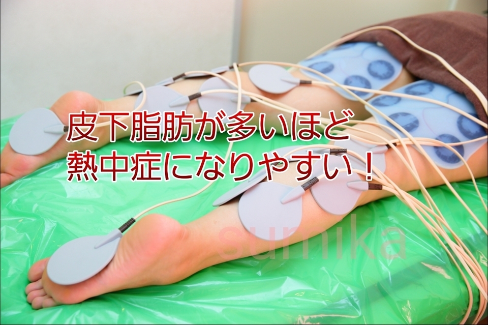 皮下脂肪が多いほど、熱中症になりやすい？！
